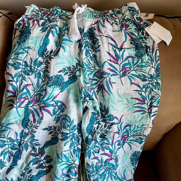 Cynthia Rowley Linen Wide-Leg Pants M - Picture 3 of 11